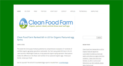 Desktop Screenshot of cleanfoodfarm.com
